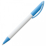 Ручка шариковая Prodir DS3 TPP Special, белая с голубым, фото 2