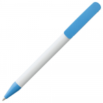 Ручка шариковая Prodir DS3 TPP Special, белая с голубым, фото 3