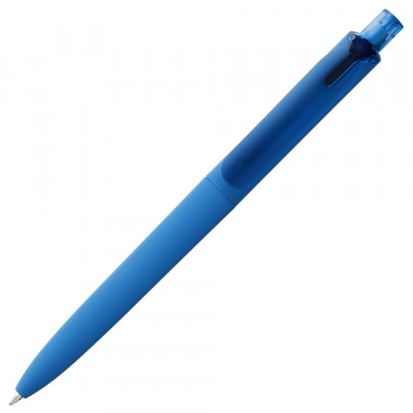 Ручка шариковая Prodir DS8 PRR-T Soft Touch, голубая - купить оптом
