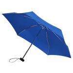 Зонт складной Unit Five, синий в черно-синем чехле, фото 2