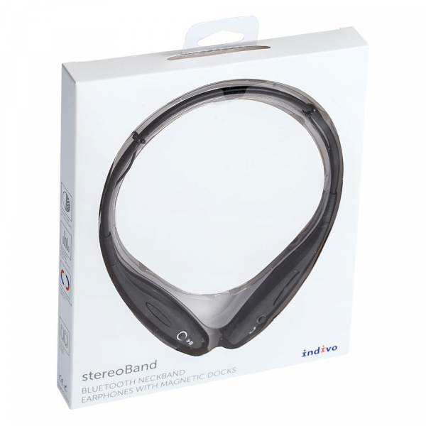 Bluetooth наушники stereoBand, черные - купить оптом