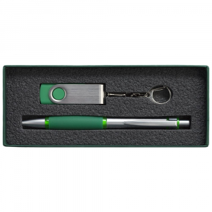 Набор Notes: ручка и флешка 8 Гб, зеленый - купить оптом