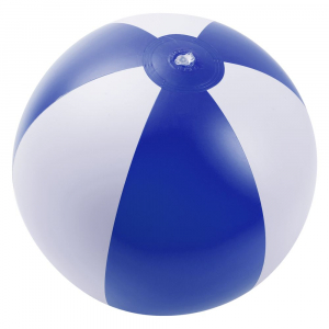 Надувной пляжный мяч Jumper, синий с белым - купить оптом