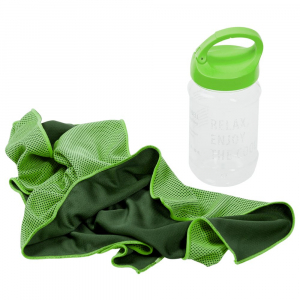 Охлаждающее полотенце Weddell, зеленое - купить оптом