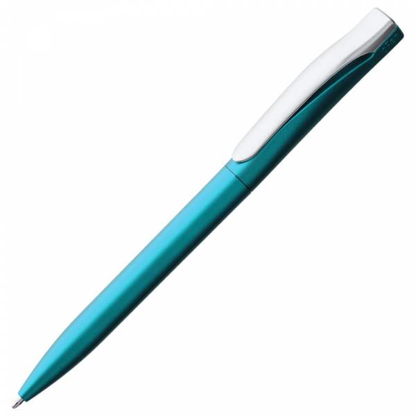 Ручка шариковая Pin Silver, голубой металлик - купить оптом