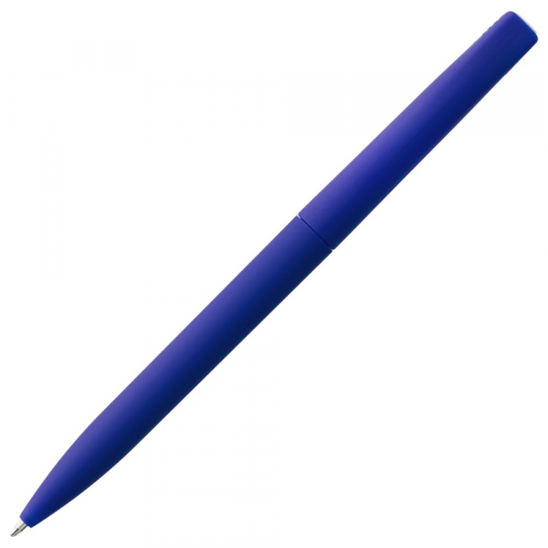 Ручка шариковая Pin Soft Touch, синяя - купить оптом