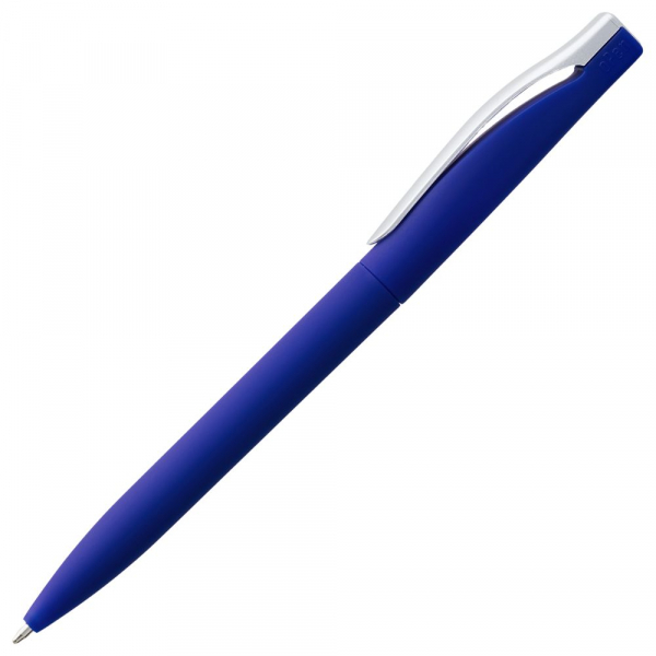 Ручка шариковая Pin Soft Touch, синяя - купить оптом