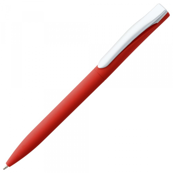 Ручка шариковая Pin Soft Touch, красная - купить оптом