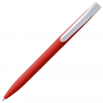Ручка шариковая Pin Soft Touch, красная, фото 1