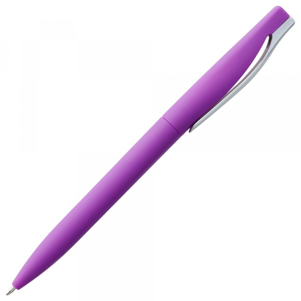 Ручка шариковая Pin Soft Touch, фиолетовая - купить оптом