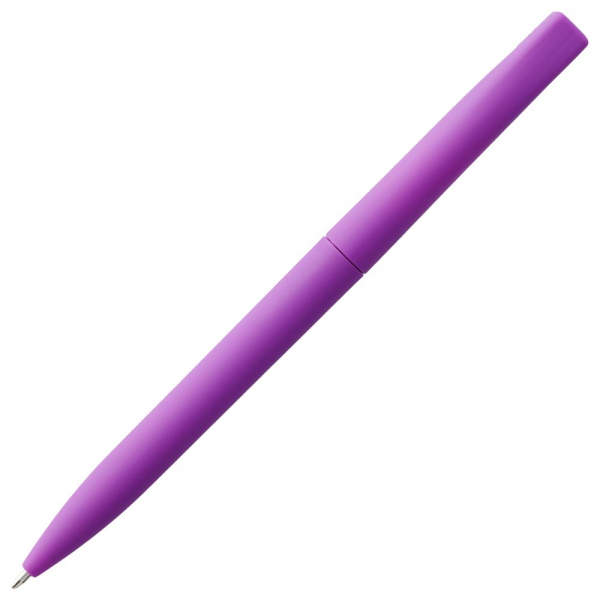 Ручка шариковая Pin Soft Touch, фиолетовая - купить оптом