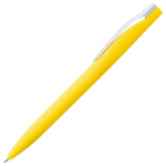 Ручка шариковая Pin Soft Touch, желтая, фото 4