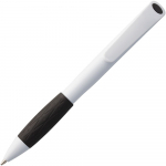 Ручка шариковая Grip, белая с черным, фото 2