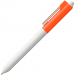 Ручка шариковая Hint Special, белая с оранжевым, фото 1