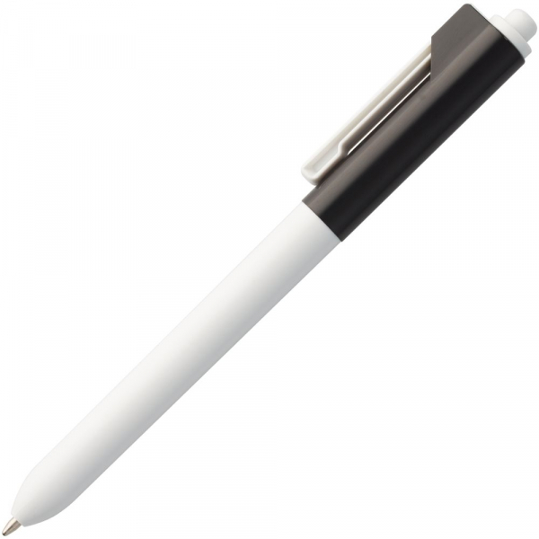 Ручка шариковая Hint Special, белая с черным - купить оптом