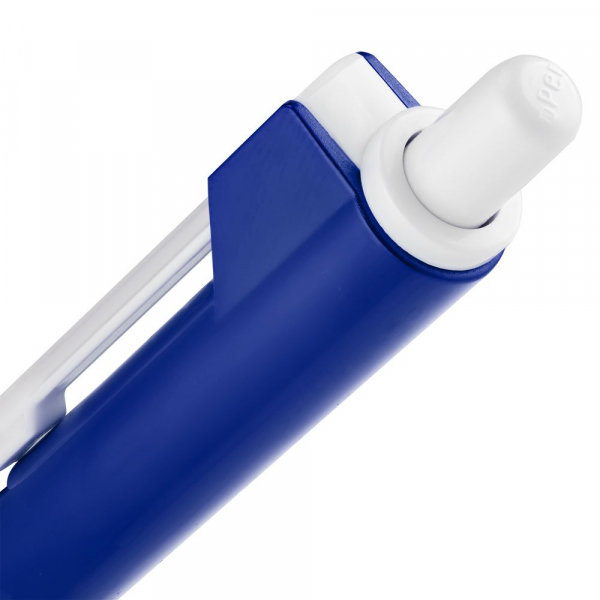 Ручка шариковая Hint Special, белая с синим - купить оптом