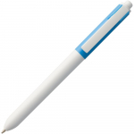 Ручка шариковая Hint Special, белая с голубым, фото 2