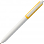 Ручка шариковая Hint Special, белая с желтым, фото 2