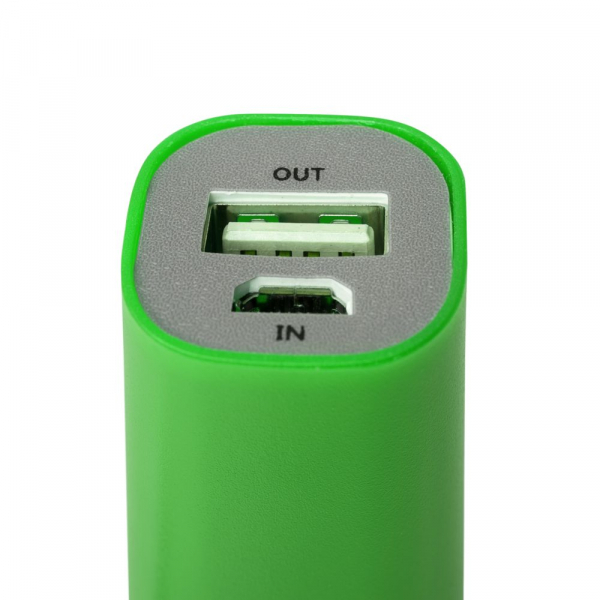 Внешний аккумулятор Easy Shape 2000 мАч, ярко-зеленый - купить оптом