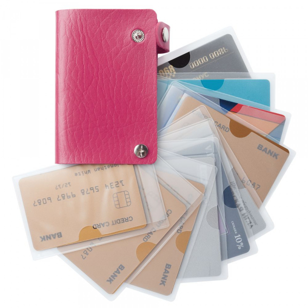 Футляр для пластиковых карт Young, розовый (фуксия) - купить оптом