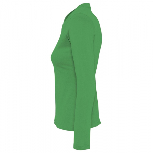 Футболка женская с длинным рукавом Majestic 150, ярко-зеленая - купить оптом