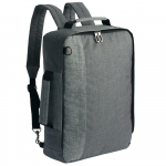 Рюкзак для ноутбука 2 в 1 twoFold, серый с бордовым - купить оптом