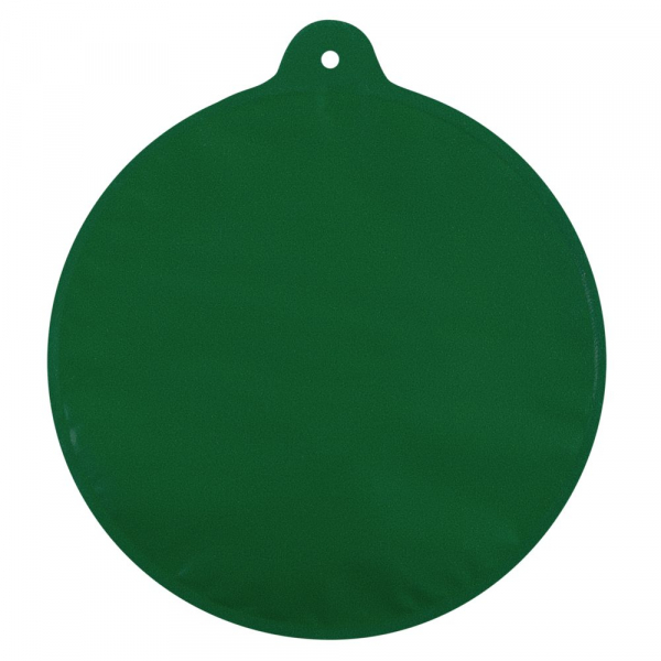 Новогодний самонадувающийся шарик, зеленый с белым рисунком - купить оптом