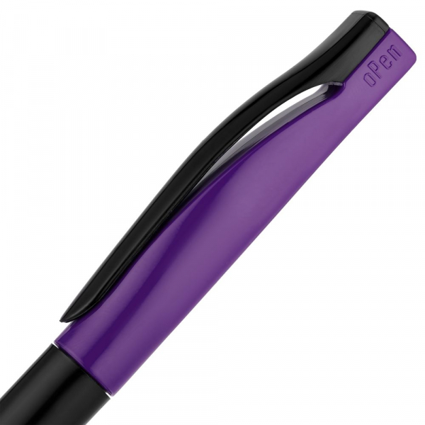 Ручка шариковая Pin Special, черно-фиолетовая - купить оптом