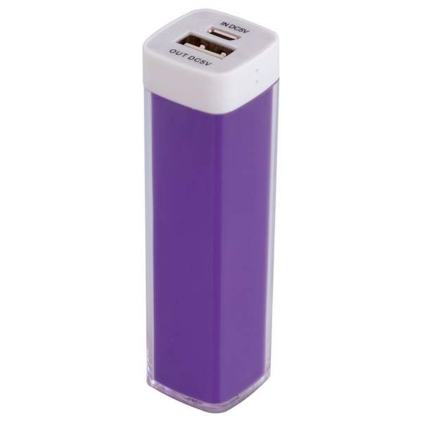 Внешний аккумулятор Bar, 2200 мАч, ver.2, фиолетовый - купить оптом