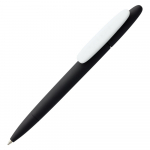 Ручка шариковая Prodir DS5 TRR-P Soft Touch, черная с синим - купить оптом