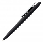 Ручка шариковая Prodir DS5 TRR-P Soft Touch, черная с белым, фото 1