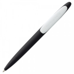 Ручка шариковая Prodir DS5 TRR-P Soft Touch, черная с белым, фото 3