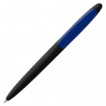 Ручка шариковая Prodir DS5 TRR-P Soft Touch, черная с синим, фото 3