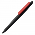 Ручка шариковая Prodir DS5 TRR-P Soft Touch, черная с синим - купить оптом