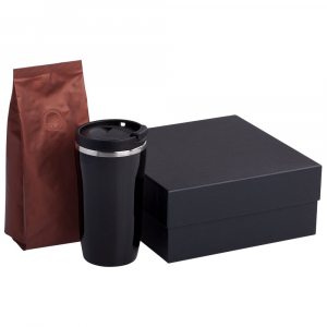 Набор Grain: термостакан и кофе, коричневый - купить оптом