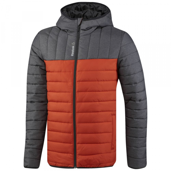Куртка мужская Outdoor, серая с оранжевым - купить оптом