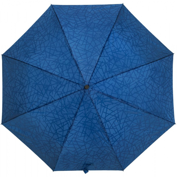 Складной зонт Magic с проявляющимся рисунком, синий - купить оптом