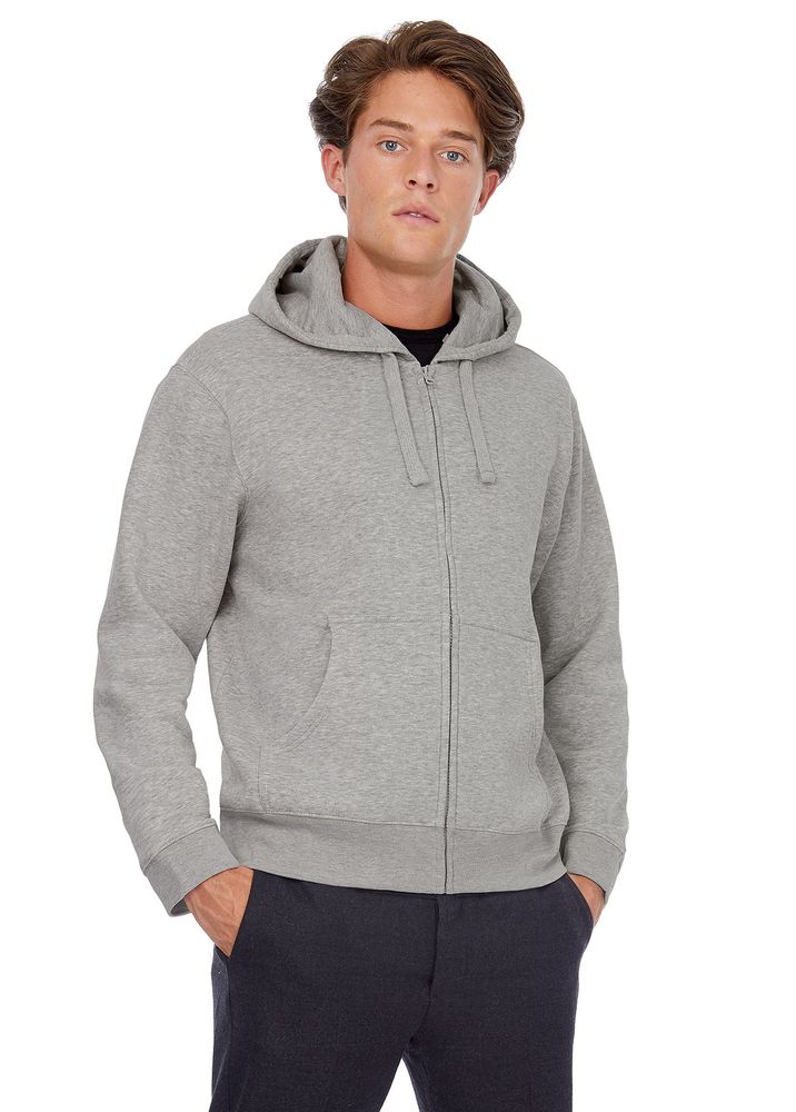 Толстовка мужская Hooded Full Zip темно-синяя - купить оптом