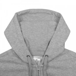 Толстовка мужская Hooded Full Zip серый меланж, фото 3