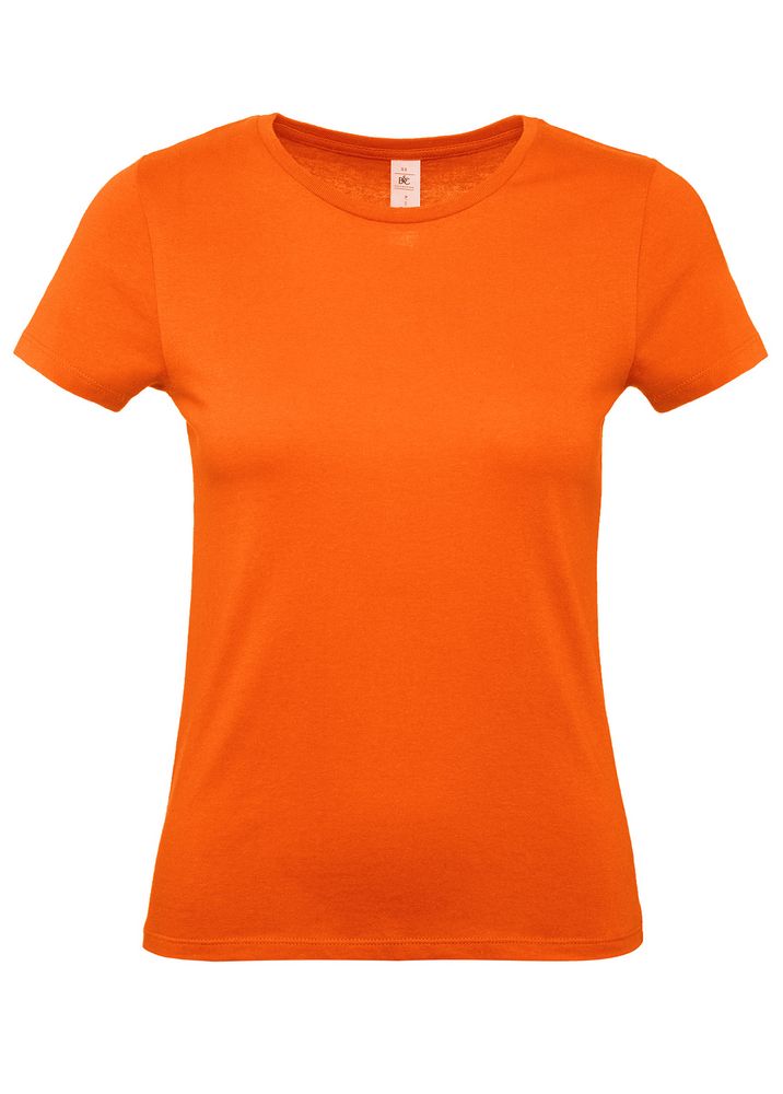 Футболка женская E150 оранжевая - купить оптом