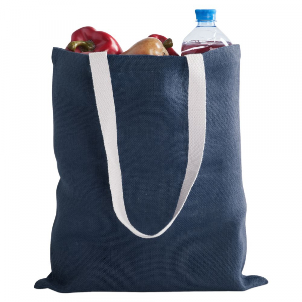 Холщовая сумка на плечо Juhu, синяя - купить оптом