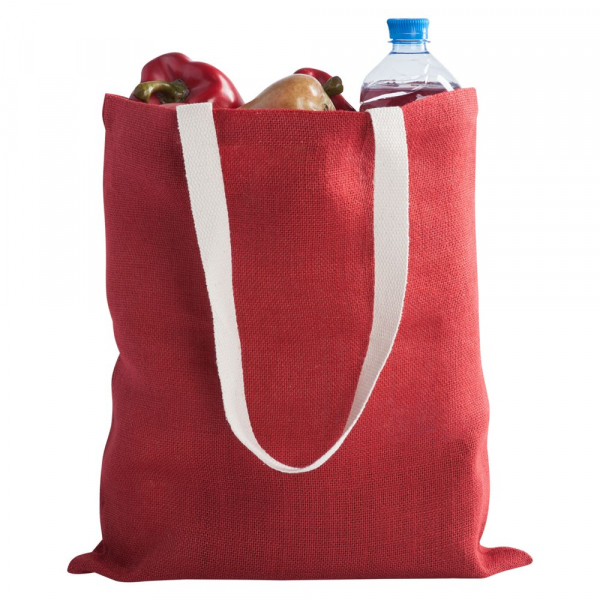 Холщовая сумка на плечо Juhu, красная - купить оптом