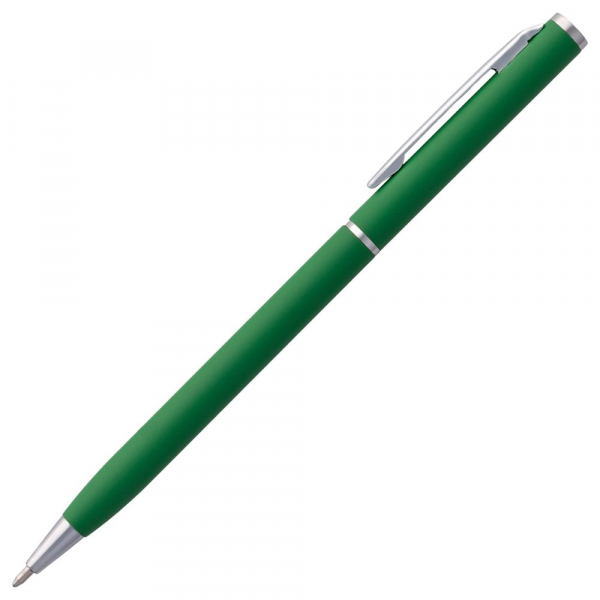 Ручка шариковая Hotel Chrome, ver.2, матовая зеленая - купить оптом