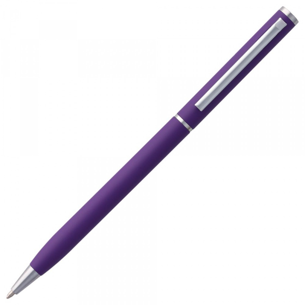 Ручка шариковая Hotel Chrome, ver.2, матовая фиолетовая - купить оптом