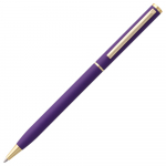 Ручка шариковая Hotel Gold, ver.2, матовая фиолетовая, фото 1