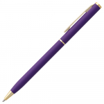 Ручка шариковая Hotel Gold, ver.2, матовая фиолетовая, фото 2
