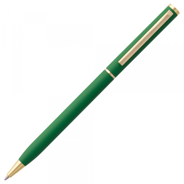 Ручка шариковая Hotel Gold, ver.2, матовая зеленая - купить оптом