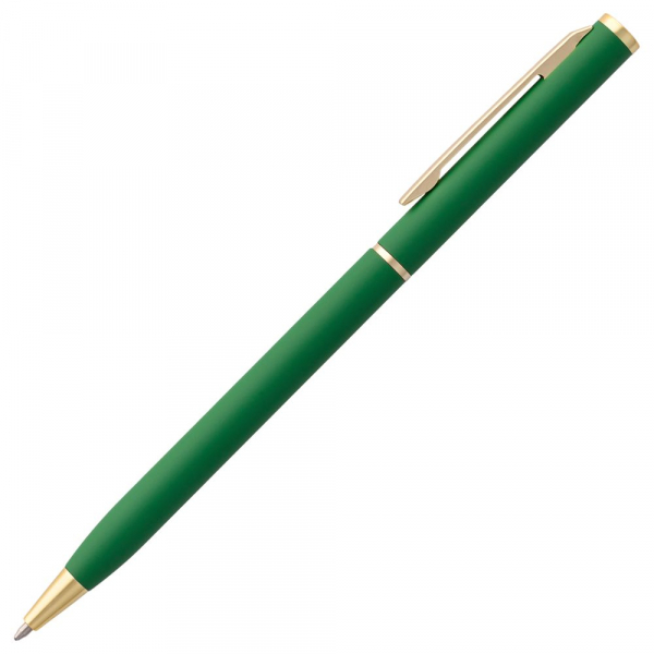 Ручка шариковая Hotel Gold, ver.2, матовая зеленая - купить оптом