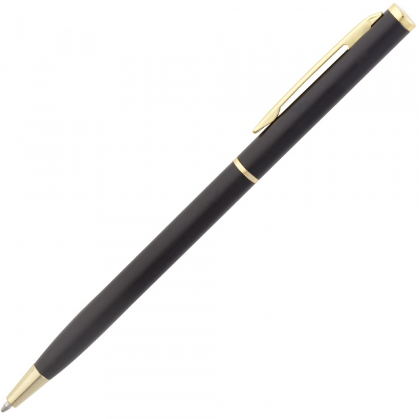 Ручка шариковая Hotel Gold, ver.2, матовая черная - купить оптом