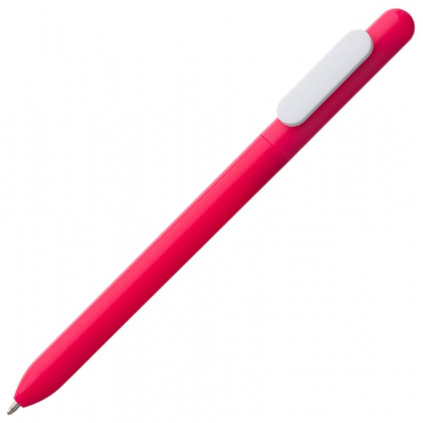 Ручка шариковая Slider, розовая с белым - купить оптом